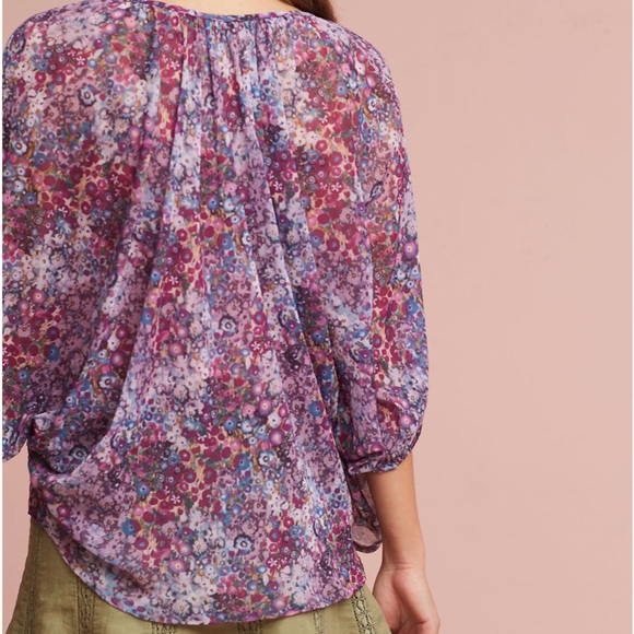 Anthropologie Weston Sheer Josephine Top - Picture 4 of 11